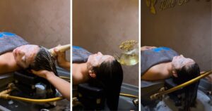 Islak kafa masajı uygulaması – Mediplast’ta saç derisi rahatlatıcı bakım